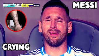 Messi Cannot Stop Crying on The Bench  The No10 Was in Tears  Messis Injury Copa America 2024 [upl. by Nessa]