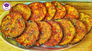 Baingan Tawa Fry Recipe  Brinjal Tawa Fry Recipe  Eggplant Fry Recipe [upl. by Foote]