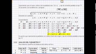 Parábola con eje de Simetría Paralelo al eje X [upl. by Tina]