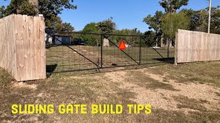 DIY Sliding gate build and installation tips [upl. by Ennirak786]