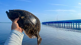 The EASIEST Way to Catch GIANT Flounder  FLOUNDER FISHING 101 [upl. by Aihsema]