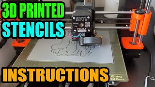 3D Printed Stencils  Instructions [upl. by Dominus237]