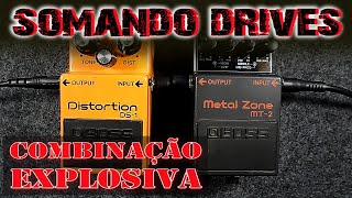 Somando Drives BOSS METAL ZONE MT2  BOSS DS1 [upl. by Airebma]