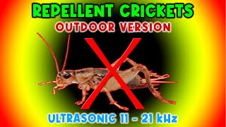 ANTI CRICKETS REPELLENT SOUND ⛔🦗 KEEP CRICKETS AWAY  ULTRASONIC SOUND [upl. by Inalak]