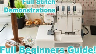 Overlockers For Beginners  Stitch Demonstrations amp Full Guide  Ryan Rix [upl. by Eaver]