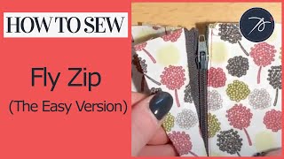 Sewing a Fly Zipper The EASY version [upl. by Imray]