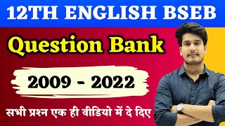 English Question Bank Class 12 Bihar Board  12th English 100 Marks Objective 2023  Education Baba [upl. by Lili929]