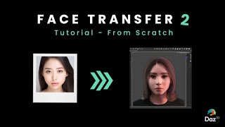 Face Transfer 2 Tutorial – Create a 3D Model Based on a Photo From Scratch [upl. by Eilliw]