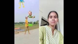 Flying Crying babies catching vs Dame tu cosita allen amp frog vs cute boudi  Funny😀 vfx magic video [upl. by Llemej]