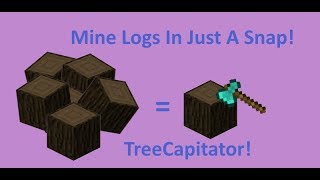 TreeCapitator Mod In Vanilla Minecraft Includes A Function Pack 112 Minecraft [upl. by Renba]