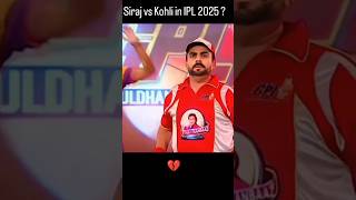 Siraj versus Kohli in IPL2025cricket like [upl. by Iggem]