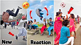 Flip 🔥 Flip video ❤‍🔥 New flip reaction video 🔥 Tik tok flip in public reaction video 🔥flip [upl. by Mulry]