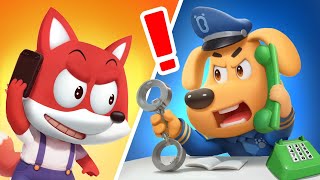 Joking Calls☎️ Police Cartoon  Kids Cartoon  Sheriff Labrador  BabyBus [upl. by Ipoillak898]