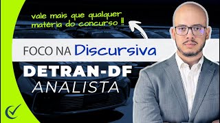 Foco na Discursiva  DetranDF 2022 pósedital  Analista  Banca IBFC [upl. by Melliw234]