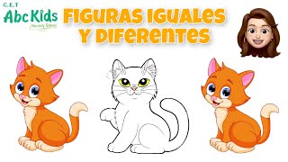 CLASES VIRTUALES INICIAL  COMUNICACIÓN  FIGURAS IGUALES Y DIFERENTES [upl. by Etnovaj2]