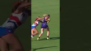 ONE HANDED MARK into a GOAL 🤯 shorts afl [upl. by Debbra]