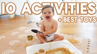 HOW TO ENTERTAIN A 1 YEAR OLD  10 DIY Sensory Activities  Toys [upl. by Braca]