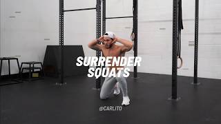 SURRENDER SQUATS  HRDR Exercise Video Library [upl. by Stuart]