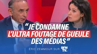 Eric Zemmour sur BFMTV  Je condamne l’ultrafoutage de gueule des médias [upl. by Tami]