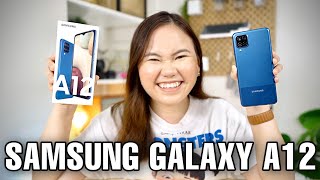 SAMSUNG GALAXY A12 REVIEW THE ULTIMATE BUDGET PHONE [upl. by Yelrebmik]