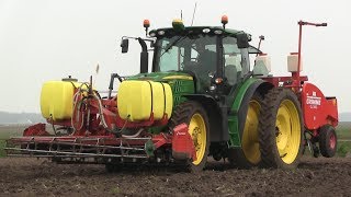 Aardappelen poten met GRIMME GL34 KG HuizingaWieringa Hellum [upl. by Eylloh]