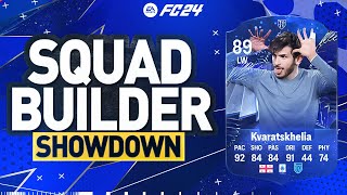 SQUAD BUILDER SHOWDOWN TOTY KVARATSKHELIA EAFC 24 ULTIMATE TEAM [upl. by Goldfinch]