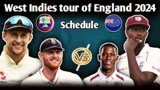 West Indies test series  England vs west indies test 2024 [upl. by Henning]