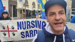 Roma  Manifestazione nazionale dei professionisti sanitari [upl. by Aenert]