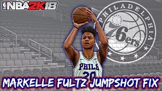 Markelle Fultz Jumpshot Fix  NBA 2K18 [upl. by Ellehsim]