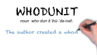 How To Pronounce WHODUNIT  Ask Linda  Pronunciation [upl. by Dahl242]