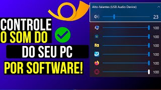 TESTADO Controle o VOLUME de Cada app SEPARADAMENTE Como Usar o EarTrumpet no Windows [upl. by Natsirk]