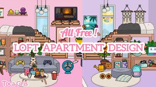 Free Loft Apartment Design ✨  Toca Boca World  Toca Gris [upl. by Izawa]