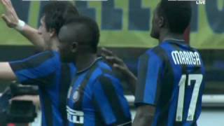 INTER vs ATALANTA 31 MARIGA 24042010 HD [upl. by Orrocos]