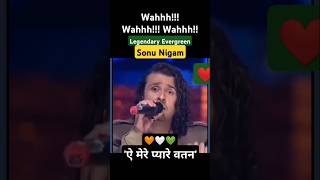 Sonu Nigam Singing 🧡🤍💚 sonunigam sonunigamsongs oldsong shorts singing bollywood [upl. by Meghan]