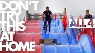 DONT TRY THIS AT HOME Epic Stunts In Derelict Theme Park  Britains Abandoned Playgrounds [upl. by Ecinhoj222]