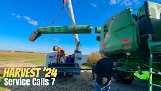 John Deere S780 combine Vs Power Pole [upl. by Eeluj]