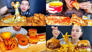 ASMR Best Fast Food Pizza  Burger Mukbang Compilation  Satisfying Big Bites [upl. by Evars]