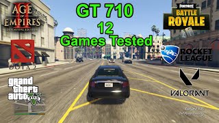 GT 710 2GB in 2022  12 Games tested [upl. by Michaelina]