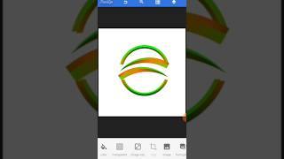 How to create 3D logo design with pixellab create logo design shorts logo [upl. by Pasol903]