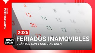 ▶ INFORME  Feriados inamovibles 2025  ¿Cuántos son y qué días caen [upl. by Aicilat]