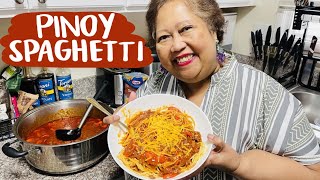 Filipino Style Spaghetti Recipe  Home Cooking With Mama LuLu [upl. by Harias]