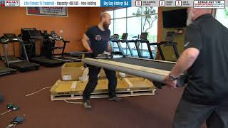 Life Fitness T5 Treadmill Assembly with Go Console  BigGuyTreadmillReviewcom [upl. by Crane]