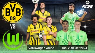 FC25 Wolfsburg vs Dortmund  DfbPokal 202425 [upl. by Brown]