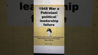 194748 Kashmir war as a political leadership failure [upl. by Wyck]