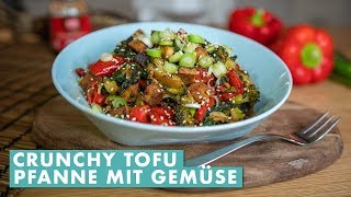 Schnelle Tofu Gemüse Pfanne mit Teriyaki Sauce [upl. by Oringa457]