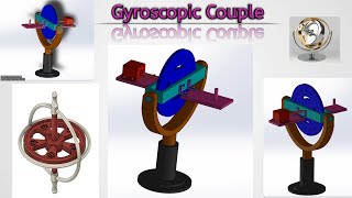 Principle of Gyroscopic Couple  and its Effect  Aeroplane  Ships  Animation SolidWorks [upl. by Papst]