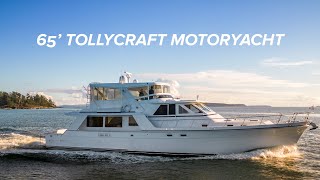 Cinematic Tour of 65 Tollycraft Motoryacht yacht vancouverisland [upl. by Albina194]