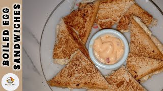 5 minutes Quick amp Simple Boiled Egg Sandwich  Healthy Breakfast Idea [upl. by Nodlew469]