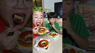 Mukbang bánh flan gato phiên bản siêu cấp vừa đẹp vừa ngon  Mẫn Mẫn Vlogs [upl. by Jereld]