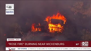 Rose Fire continues to burn in Wickenburg [upl. by Mir]